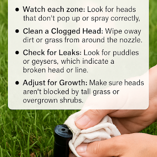 Cleaning a pop-up sprinkler head